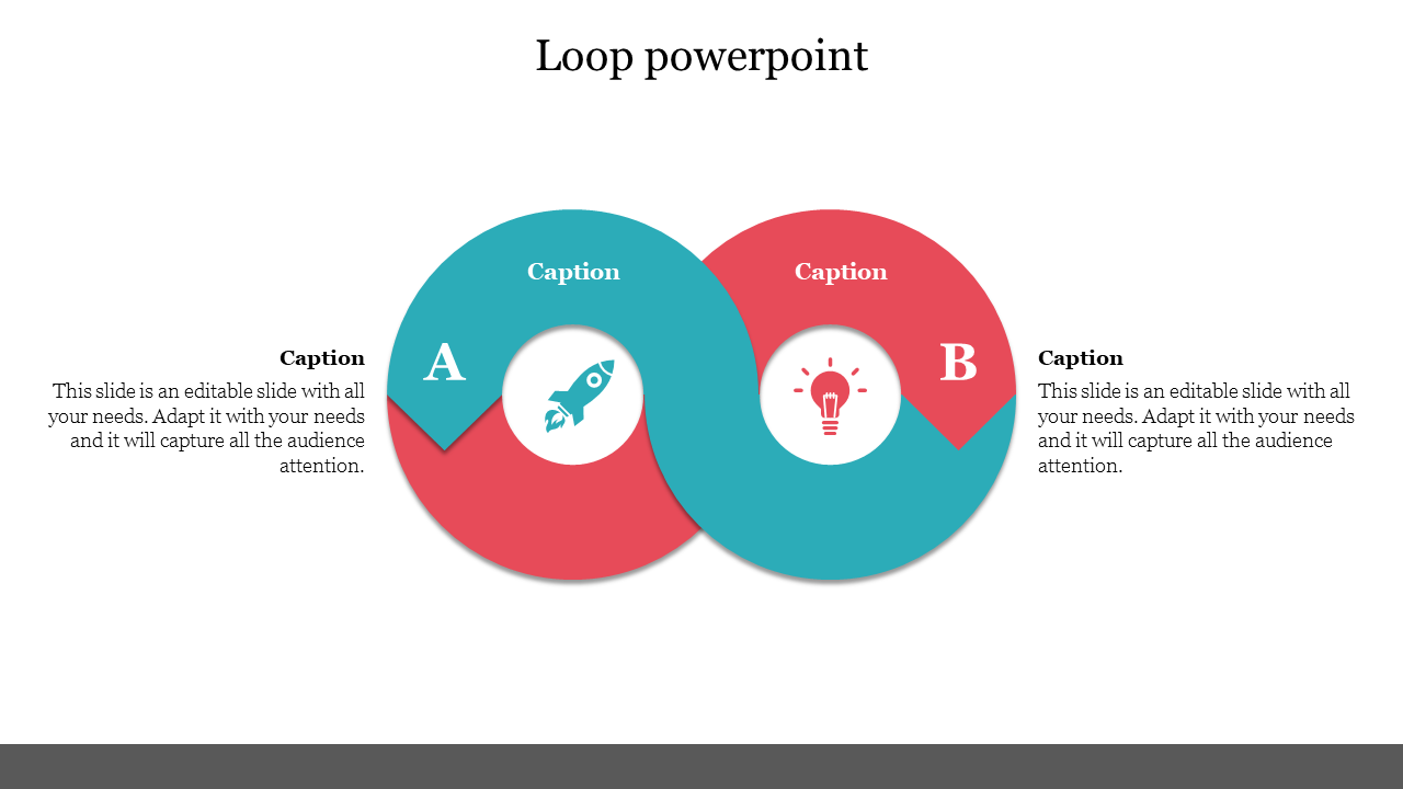 Multicolor Loop PowerPoint Template Presentation Design